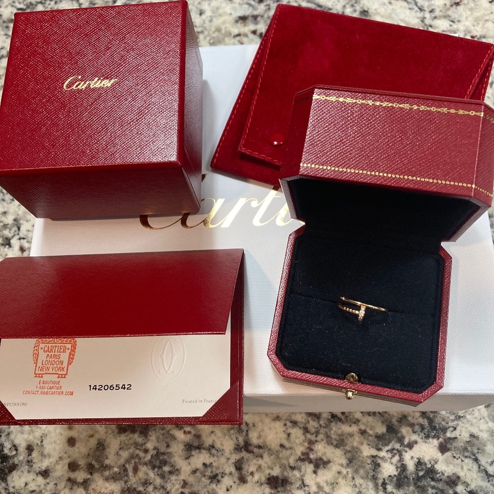 Authentic Cartier Small Juste un Clou with Diamonds